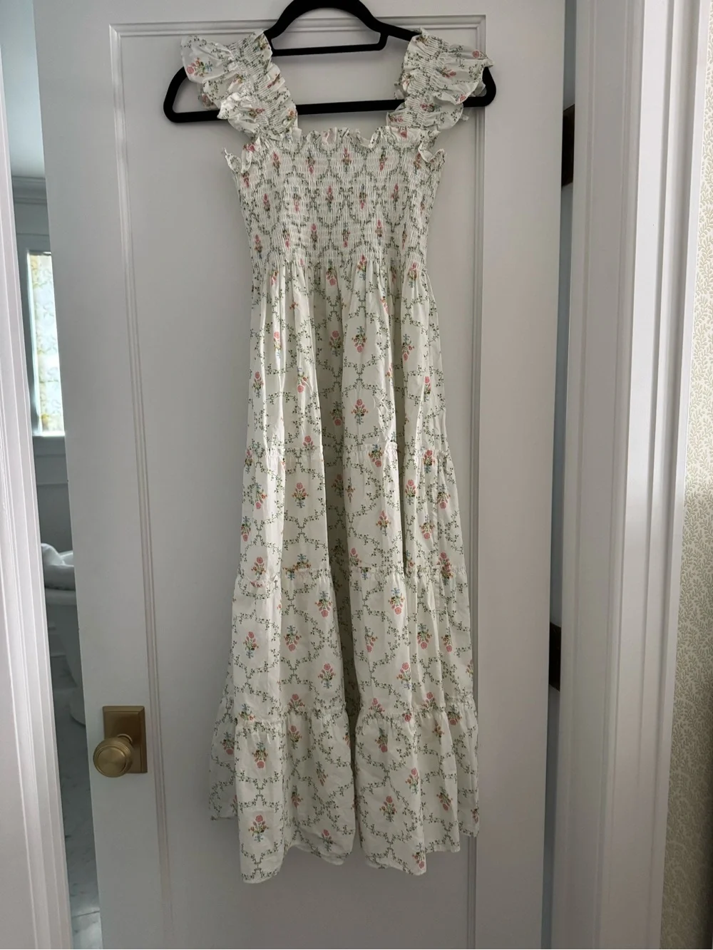 Hill House Pastel Trellis Ellie Nap Dress, size XS - Picture 2 of 3